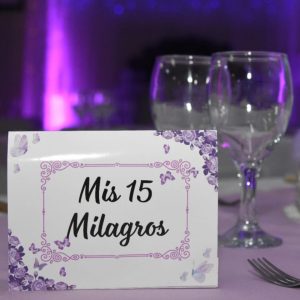 Carpas numero de mesa