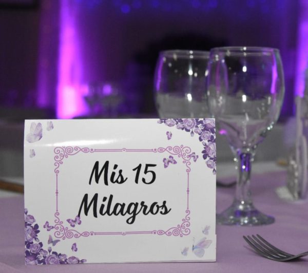 Carpas numero de mesa