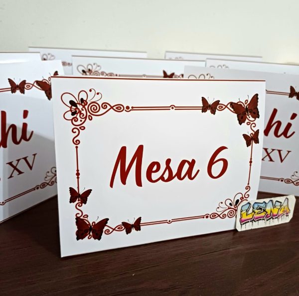 Carpas numero de mesa - Image 4