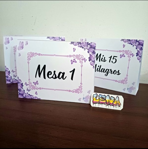 Carpas numero de mesa - Image 6