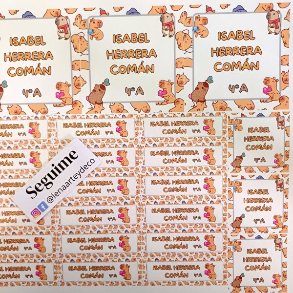 Etiquetas escolares