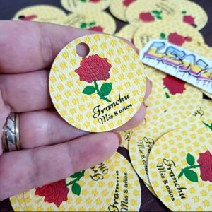 Tags 4 cm