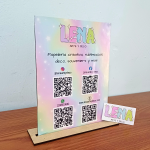 Cuadro emprendedor MDF 20x15
