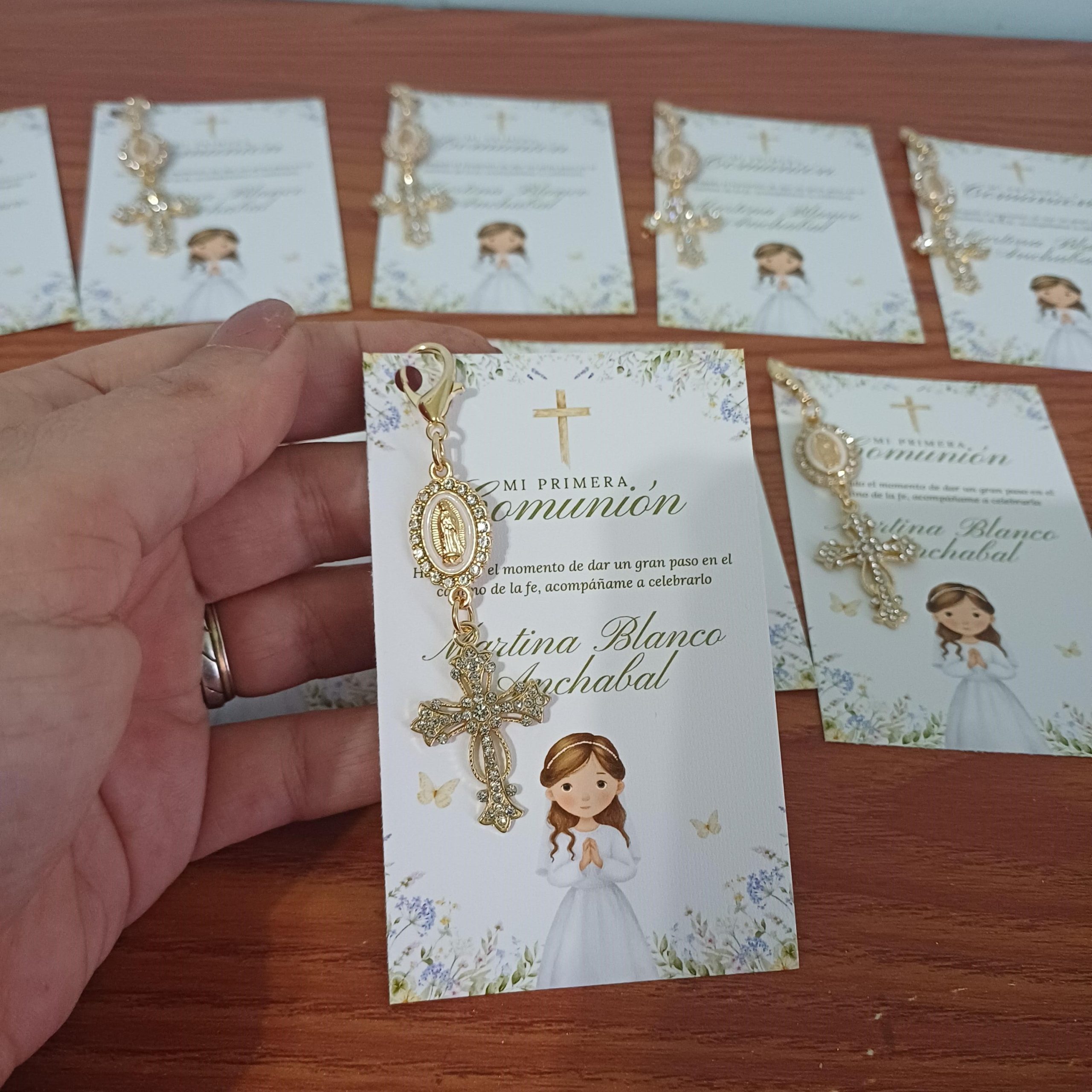 Estampita con llavero dorado x10 - Imagen 8