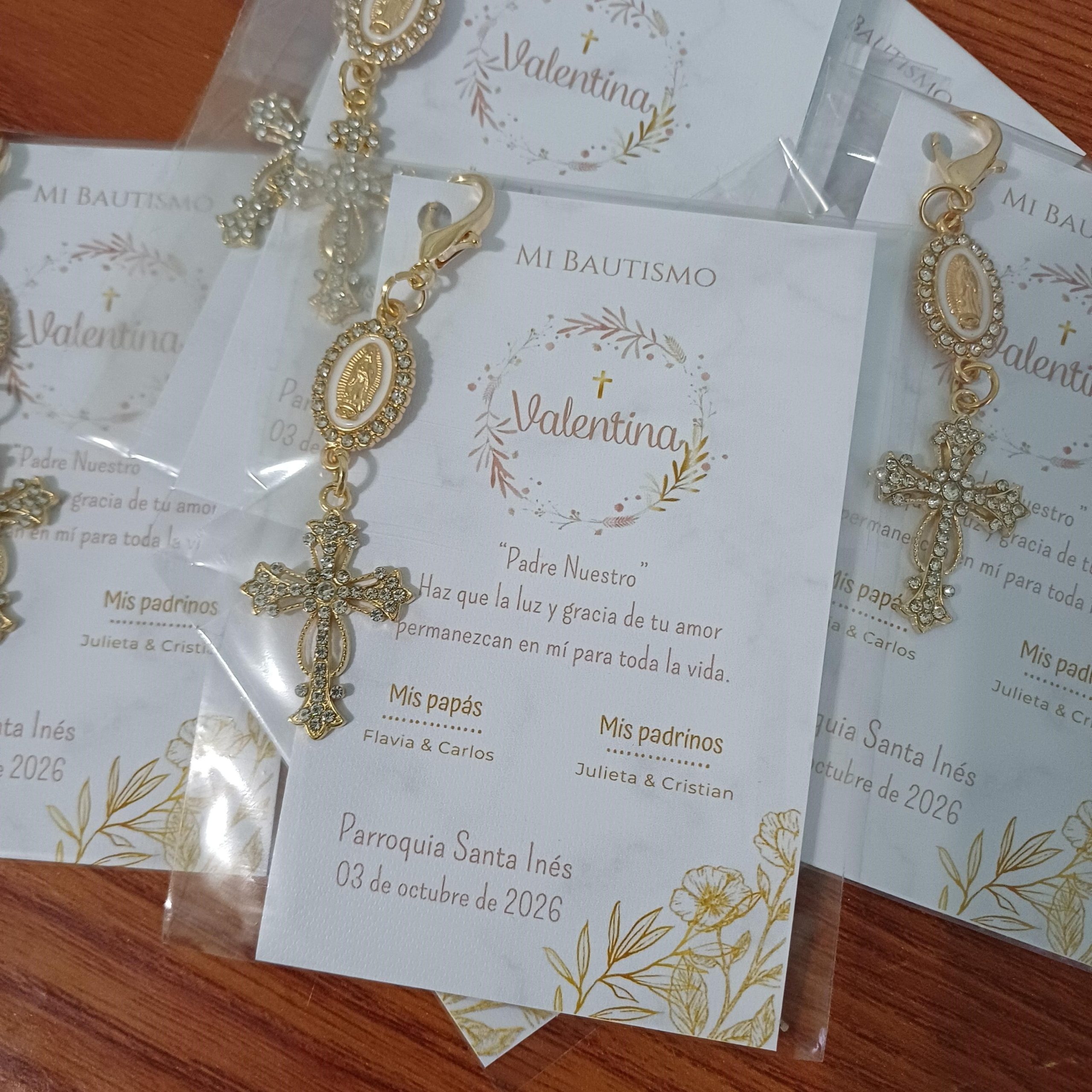 Estampita con llavero dorado x10 - Imagen 9