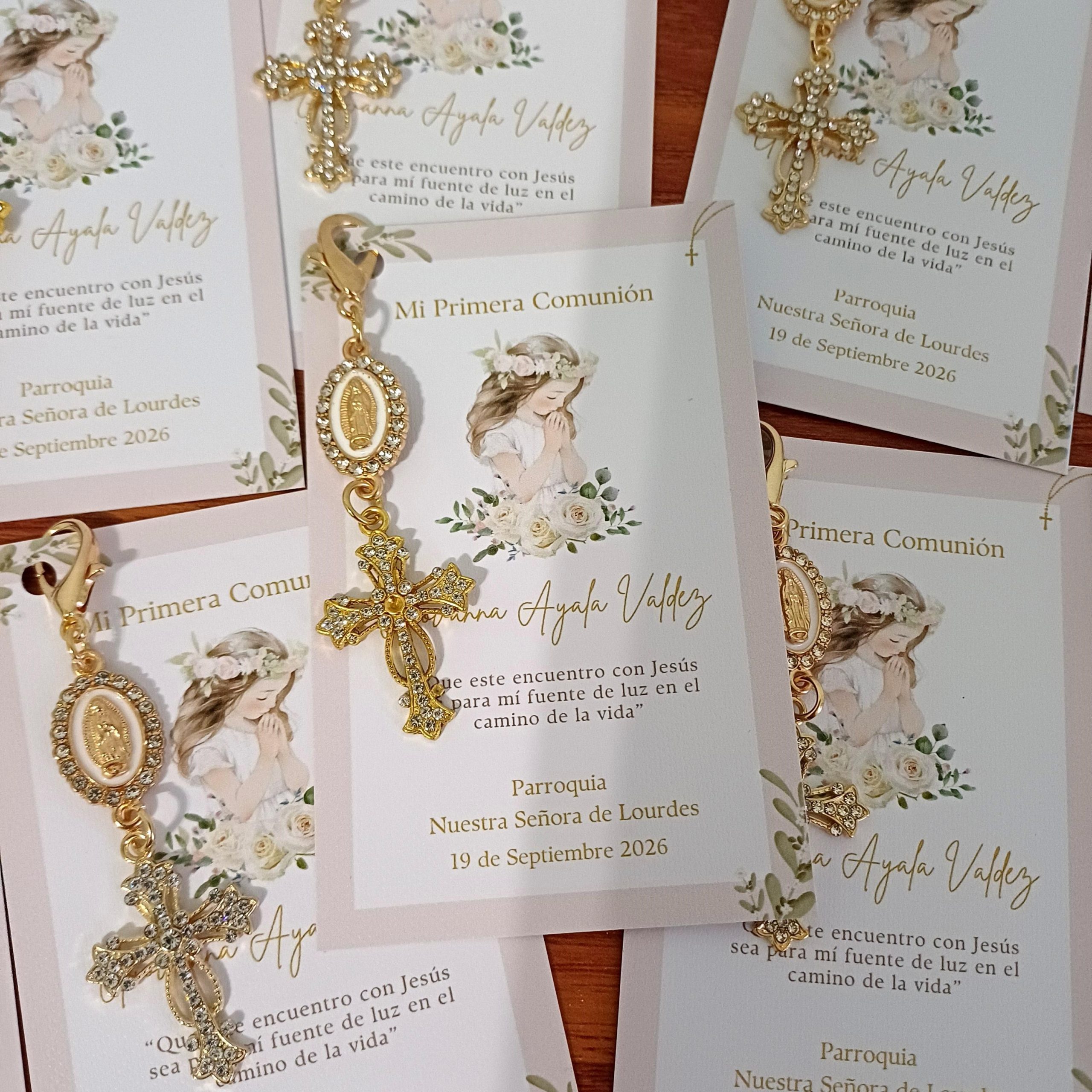 Estampita con llavero dorado x10 - Imagen 10