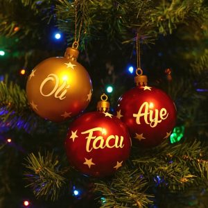 Esferas Navideñas personalizadas